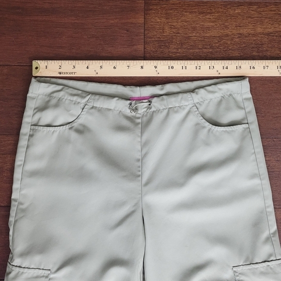 Edikted Asha Low Rise Nylon Cargo Parachute Pants Women's Size XS Light Green - Picture 10 of 13
